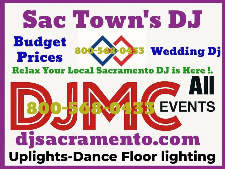 DJ performing at a Sacramento wedding or party